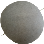 A spherical canvas form with an axis, resembling the globe.